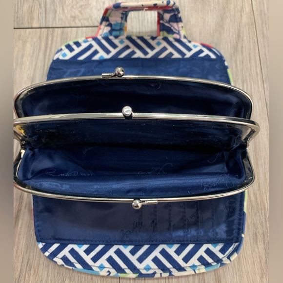 Vera Bradley Wallet, Blue/Pink/Red/Green Floral Pattern - Picture 4 of 8